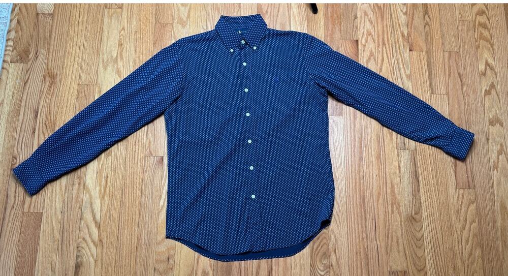 Polo Ralph Lauren Classic Fit Performance Button-Down | Navy Print, NWOT